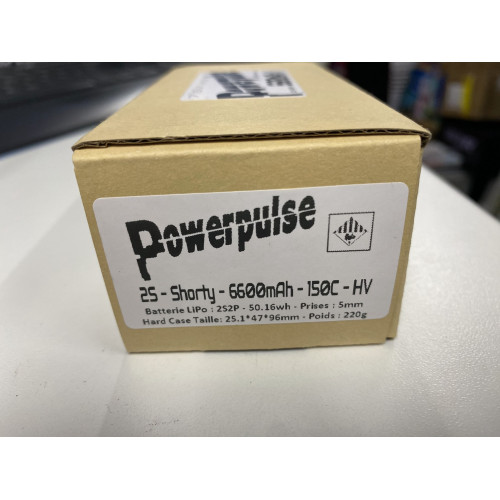 LiPo 2s Shorty - Powerpulse 6600mah 150C HV