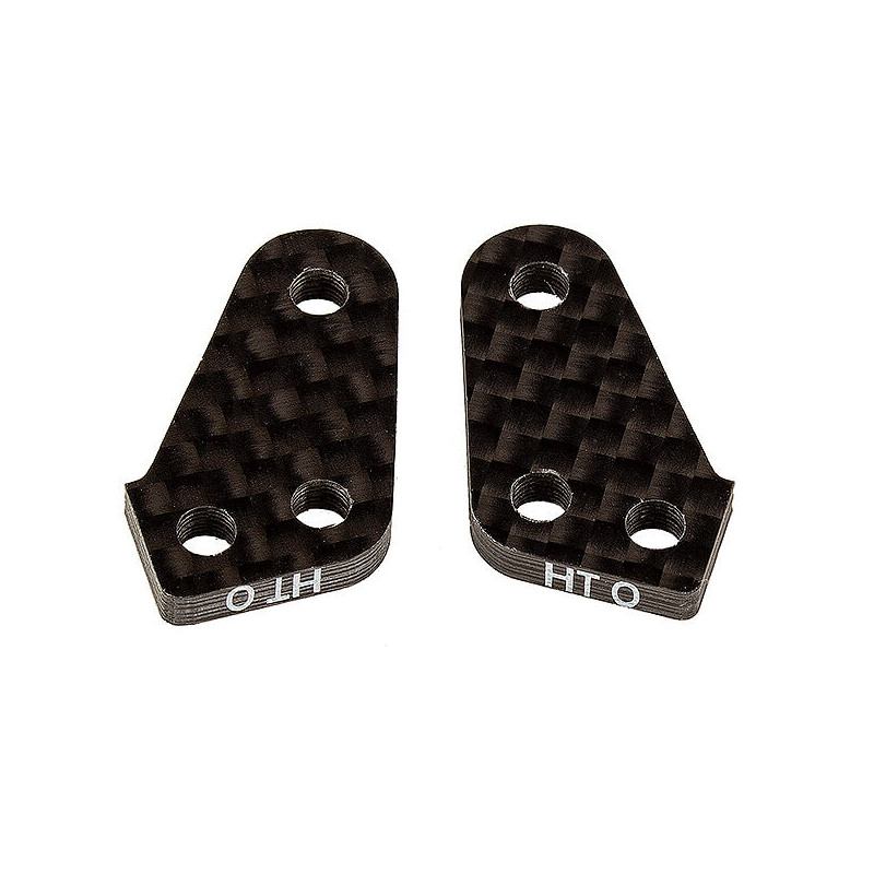 TEAM ASSOCIATED B74 FT CARBON FIBRE STEERING BLOCK ARMS HT0