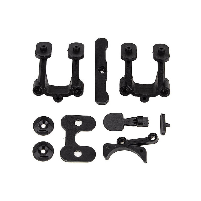 TEAM ASSOCIATED RC10B74.2 REAR BODY MOUNT/WING MOUNTS/BUMPE