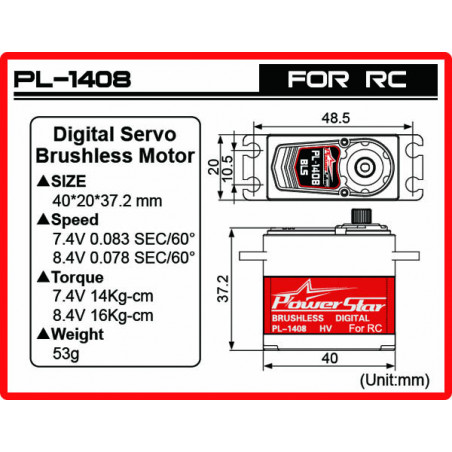 Powerstar servo PL-1408