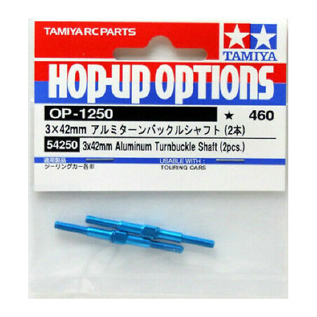 TAMIYA - Biellettes 3x42 mm Alu. TA07 / TA08 /F104 ...(x2)