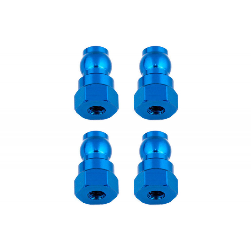 TEAM ASSOCIATED SHOCK BUSHINGS 12MM BLUE ALUMINUM (4)