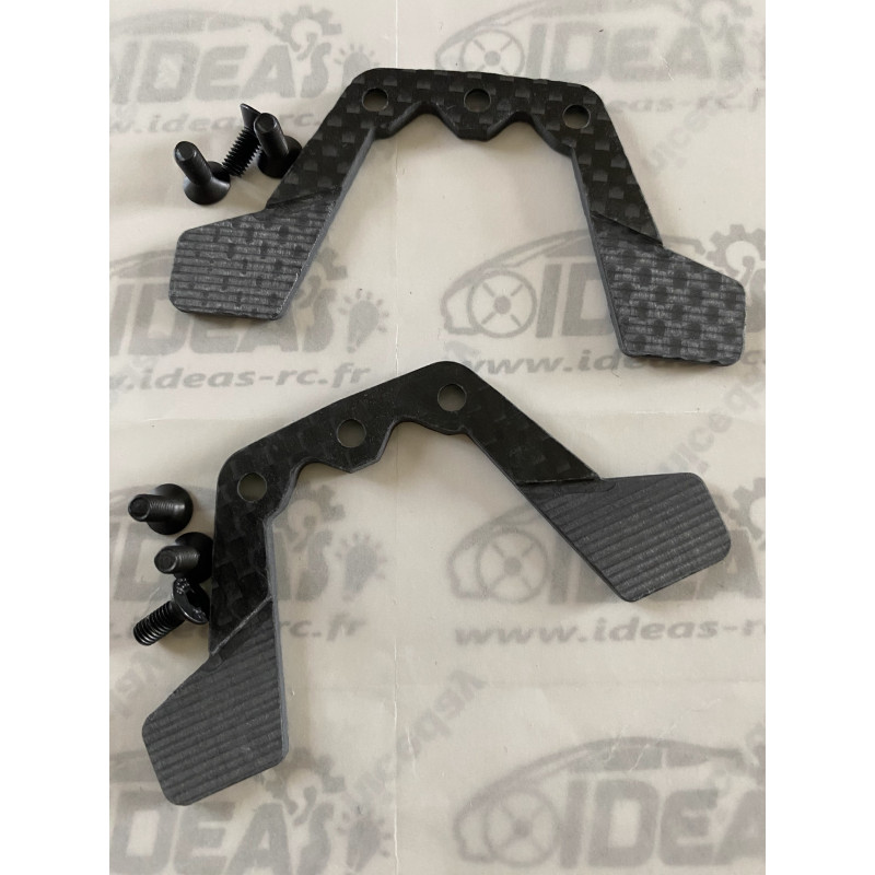 PLAQUES de "Droop" Carbone Tamiya TT02
