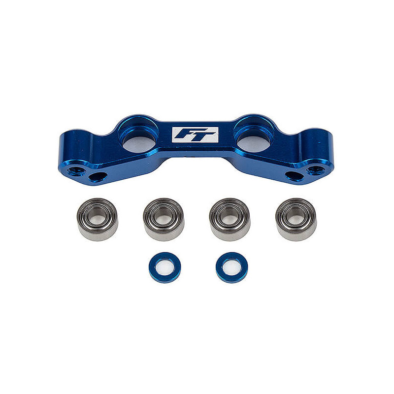 TEAM ASSOCIATED RC10B6.4 FT STEERING RACK, BLUE ALUMINIUM
