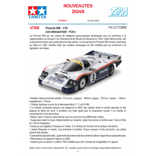 Porsche 956 - 1/10
