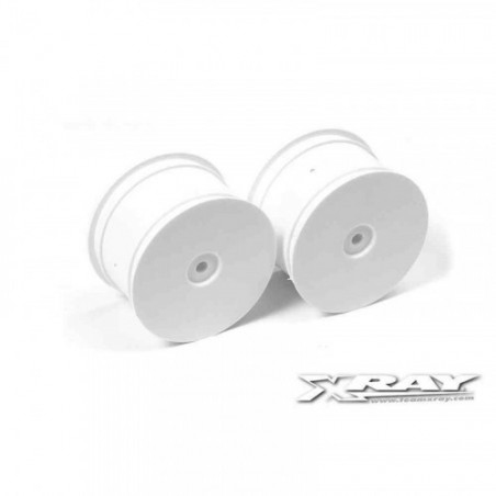 Jantes AR 12mm 2WD-4WD blanches - IFMAR - HARD (2)