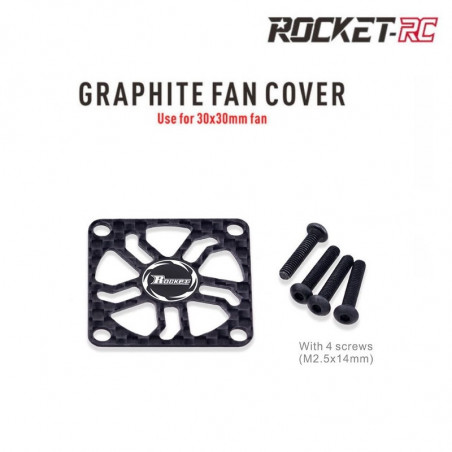 Protection ventilateur 30x30 - carbone
