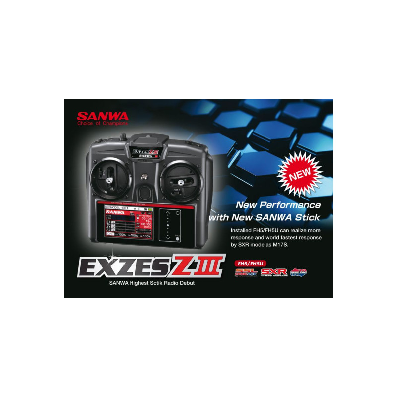 Radio Sanwa Exzes Z3 +récepteur + LIPO Radio Sanwa Exzes Z3 +récepteur + LIPO