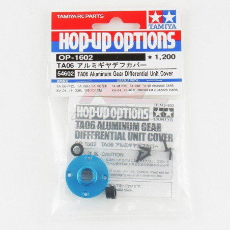 Couvercle différentiel alu - Tamiya Chassis M07/M08/TA06