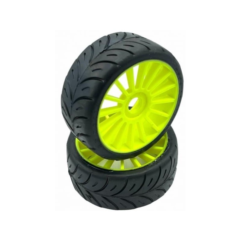 Pneus 1/8 GT8 gomme super bagnato "forte-Pluie"