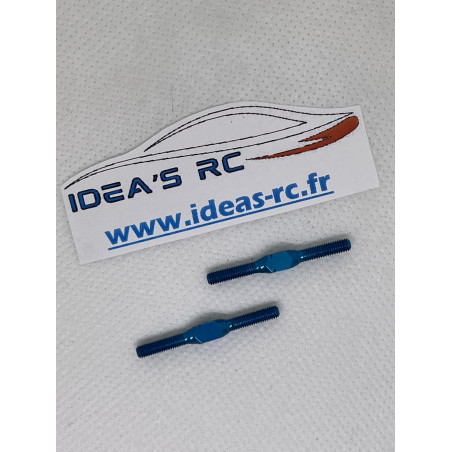 Kit biellette Alu Bleu Look "TRF" - 3x32mm (x2)