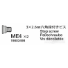 Tamiya TRF421 3x2.6mm Flanged Step Screw (ME4) - 2 pcs