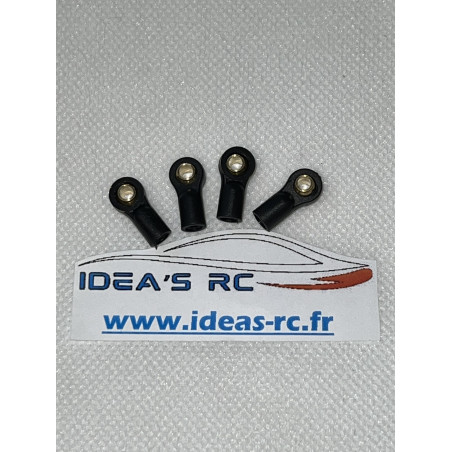 Chapes renforcées avec boules (x4)