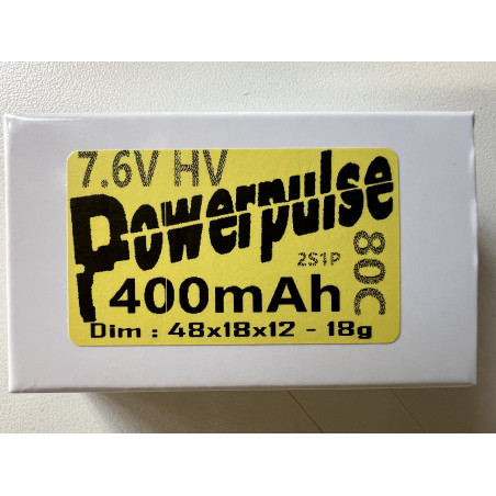 Lipo 2s "Spécial 1/28" - Powerpulse 400mah 80C HV