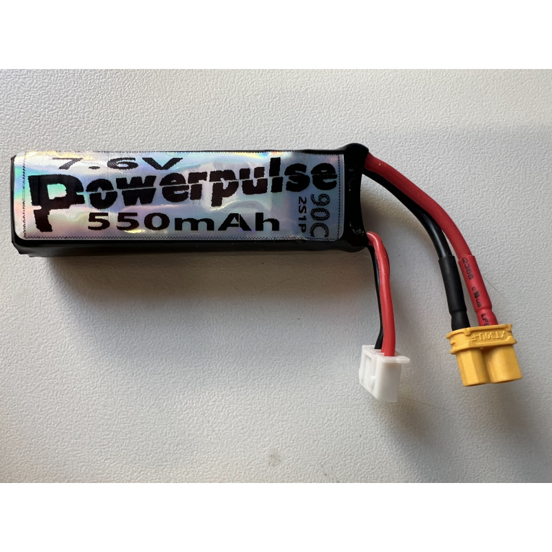 Lipo 2s "Spécial 1/28" Giulia - Powerpulse 550mah 80C HV