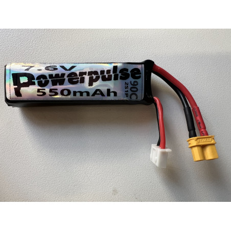 Lipo 2s "Spécial 1/28" Giulia - Powerpulse 550mah 80C HV