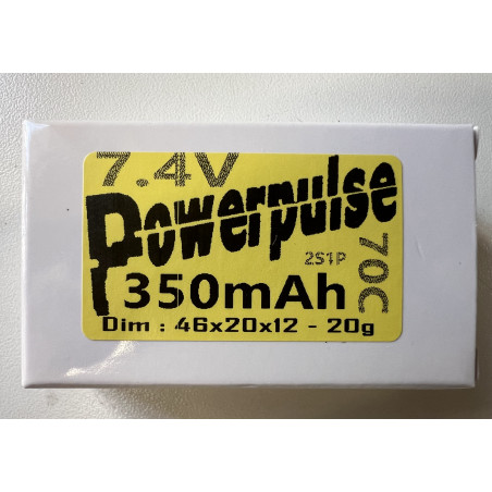 LiPo 2s "Spécial 1/28" - Powerpulse 350mah 70C