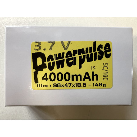Powerpulse LiPo 1s émetteur Sanwa - 4000mAh 10C