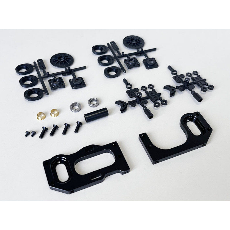Support moteur Alu pour Tamiya Groupe C - Kawada