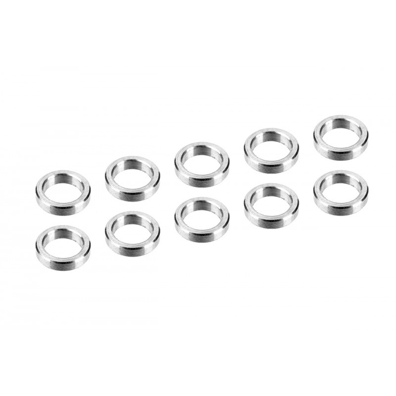 Rondelles alu 3mm OD 4mm 1.0mm CORALLY (x10)