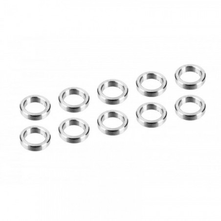 Rondelles alu 3mm OD 4mm 1.0mm CORALLY (x10)