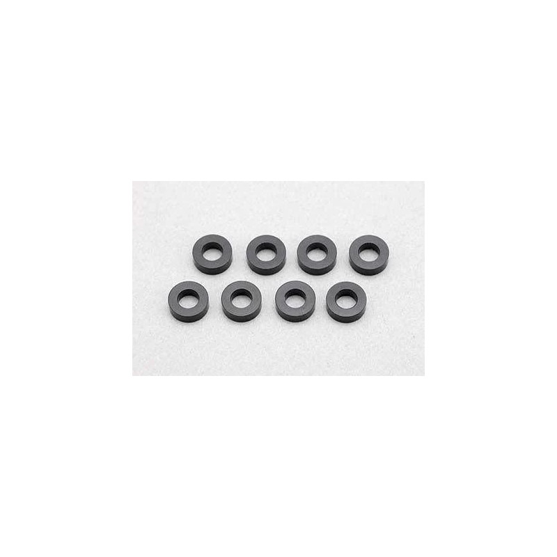 Aluminium Shim 3,0 x 6,0 x 2,0mm Black - YOKOMO