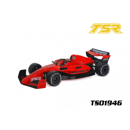 Carrosserie F1 1/10 TSR avec Halo, casque, retros