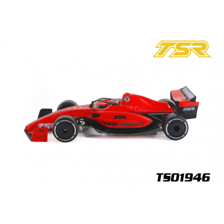 Carrosserie F1 1/10 TSR avec Halo, casque, retros