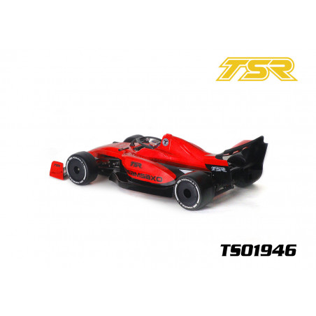 Carrosserie F1 1/10 TSR avec Halo, casque, retros