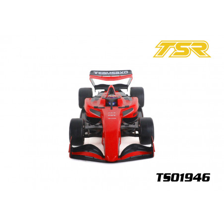 Carrosserie F1 1/10 TSR avec Halo, casque, retros
