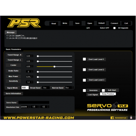 Cle USB pour programmation Servo