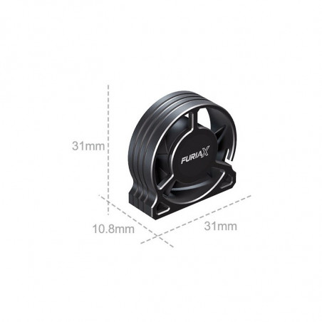 Ventilateur Alu "FURIAX" 31x31x11 (Black)