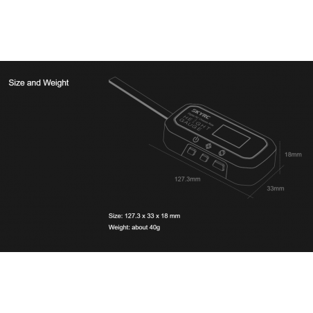 Gauge digital de mesure Garde au Sol - Sky RC