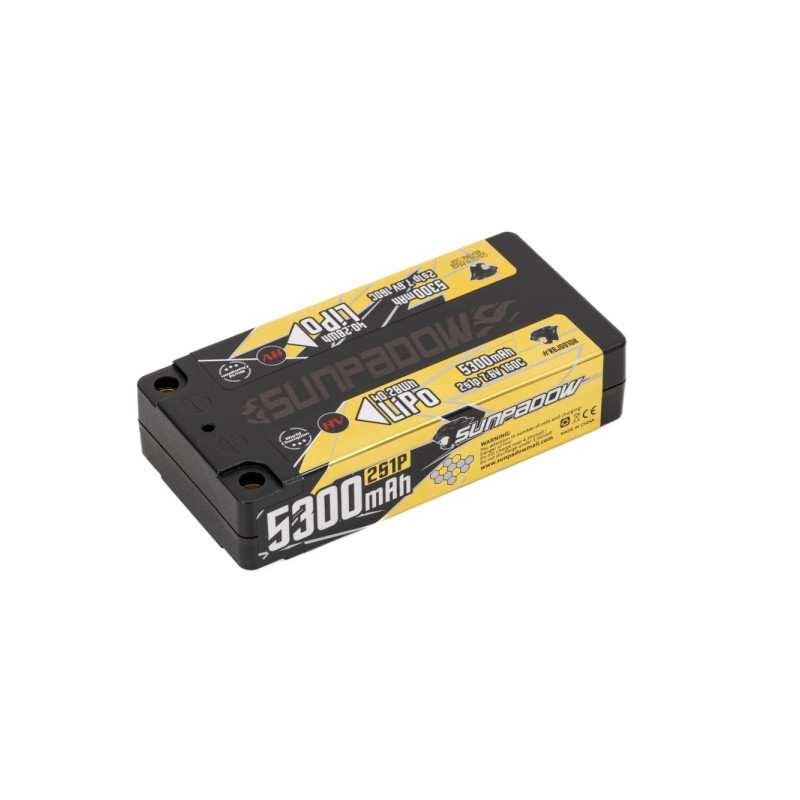 Accus Lipos 2s 5300mAh 160c - Sunpadow
