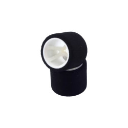 Pneus 1/12 T-Foam Arriere sur jantes Blanches (2)  - HotRace