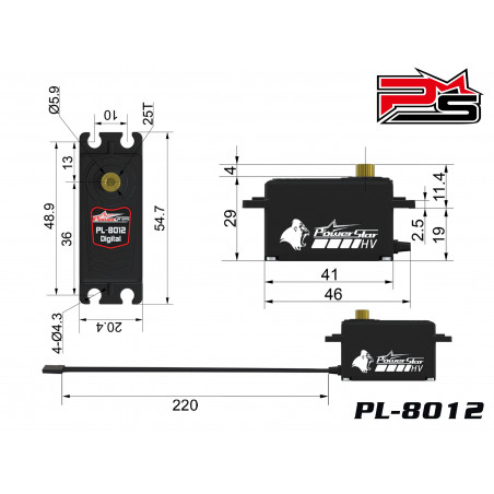 Powerstar PL-8012-HV Low Profile Digital